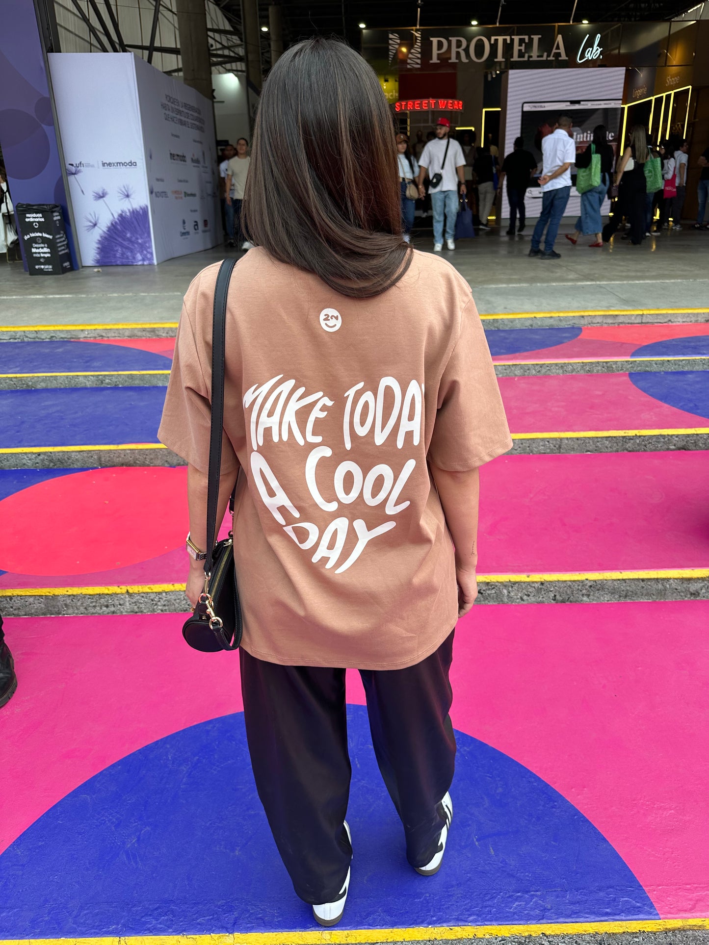 MAKE TODAY A COOL DAY T-SHIRT - MOCHA MOUSSE
