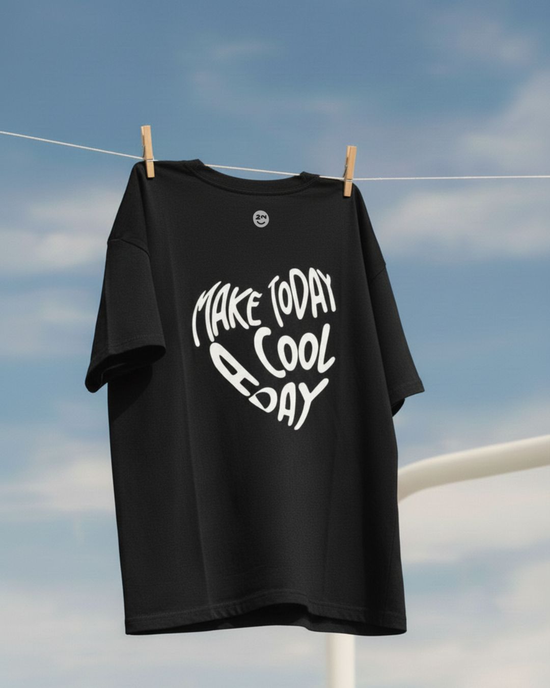 MAKE TODAY A COOL DAY T-SHIRT - BLACK