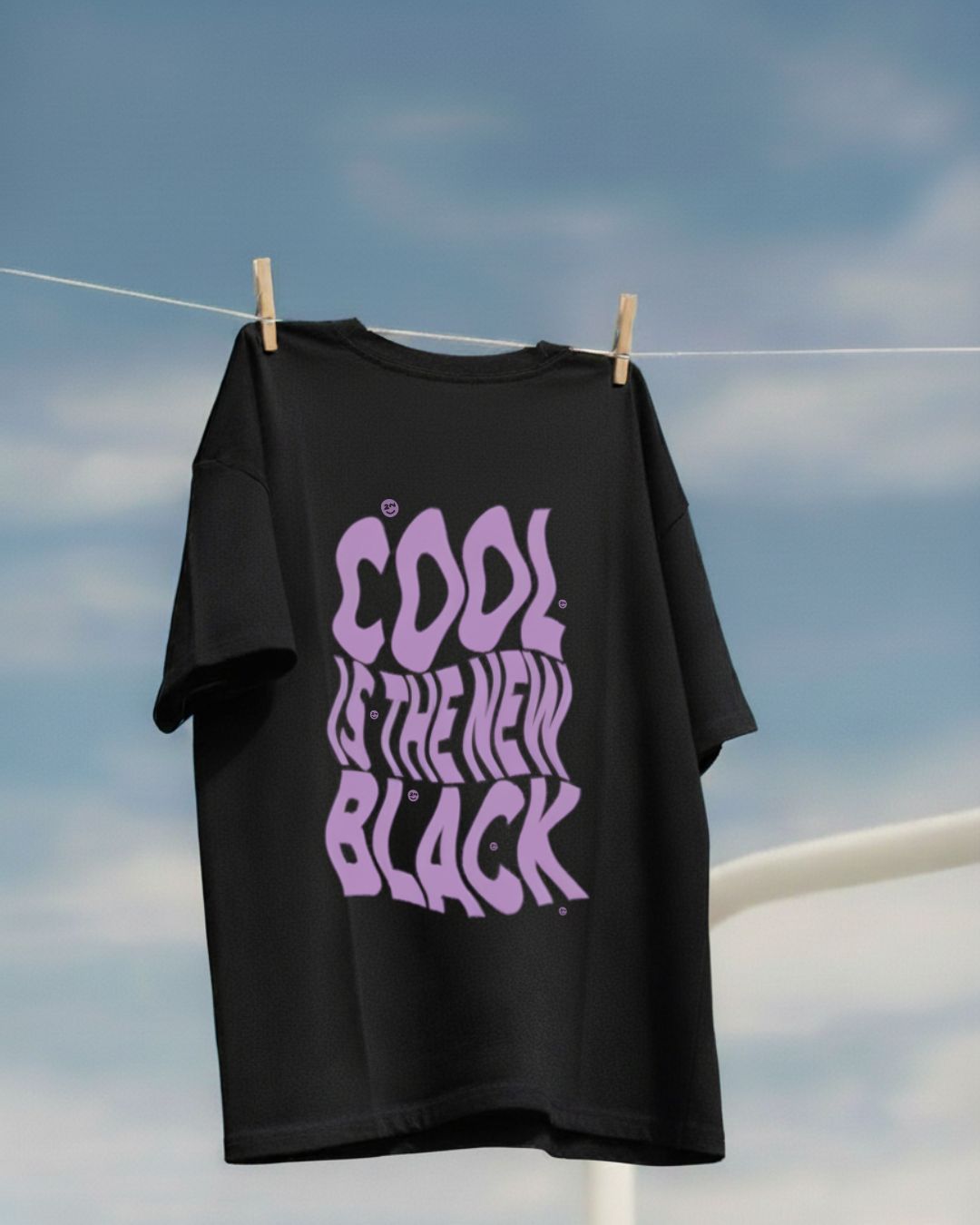 COOL IS THE NEW BLACK T-SHIRT - BLACK